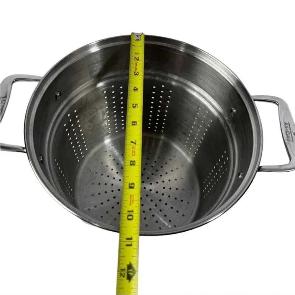 All Clad perforated inserts steamer or pasta strainer